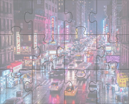 Easy Jigsaw Puzzle with Rotation